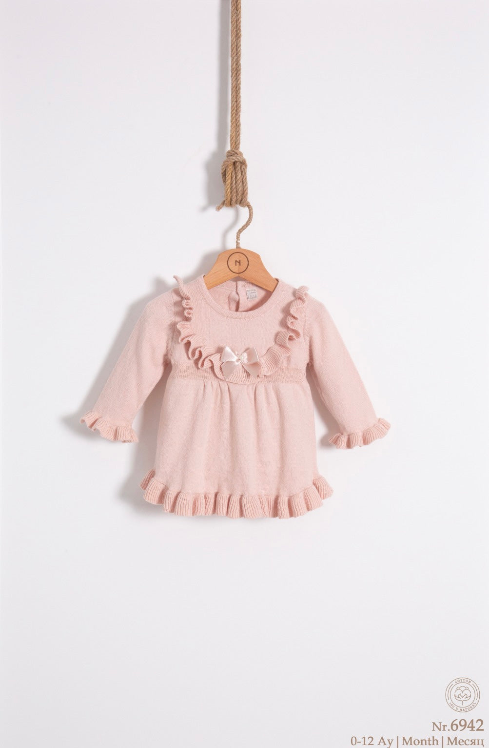 knitted dress ruffles