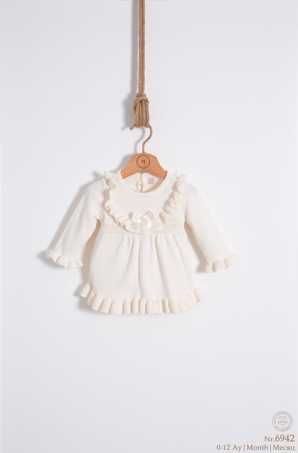 knitted dress ruffles